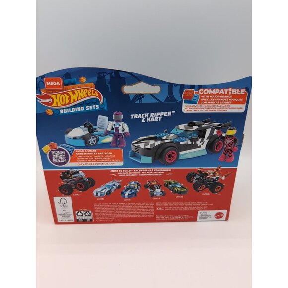 MEGA Construx Hot Wheels Track Ripper & Kart Construction Set by Mattel - Picture 2 of 2